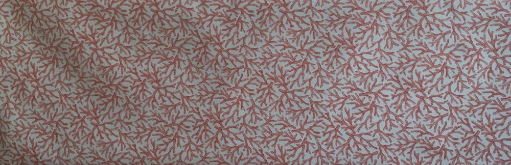 Coral Extra Wide Oilcloth in Orange